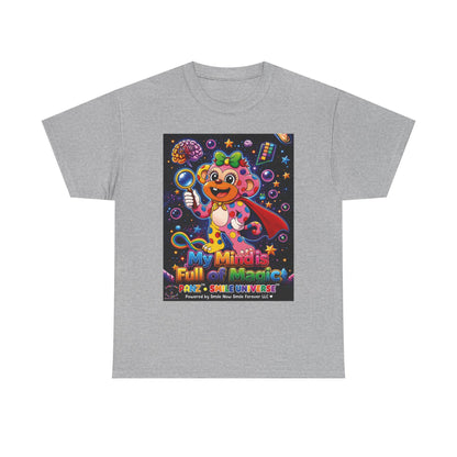 Panz™ Unisex Heavy Cotton™ Tee – "My Mind is Full of Magic" Graphic | Smile Universe Collection