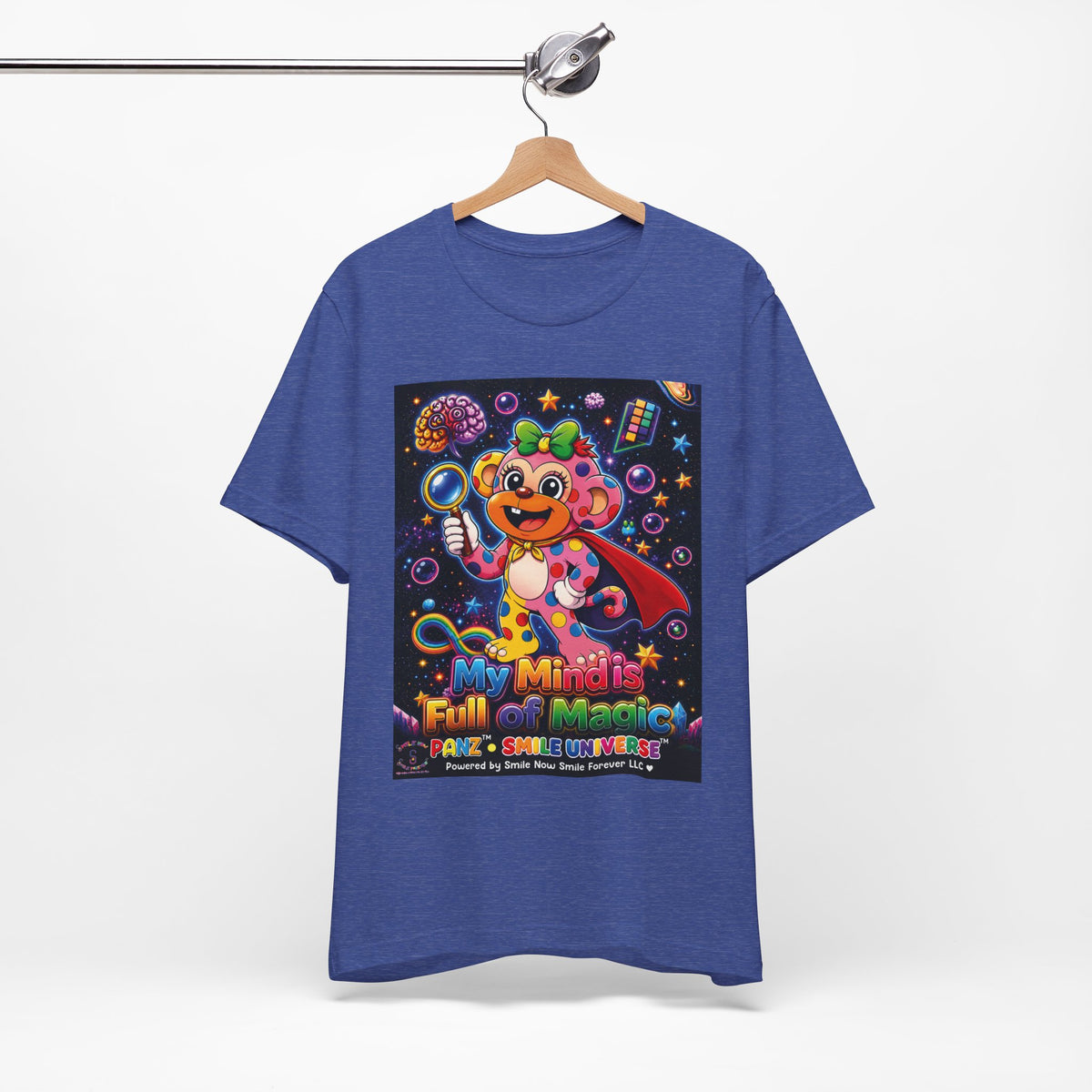 Panz™ Unisex Jersey Short Sleeve Tee – "My Mind is Full of Magic" Graphic | Smile Universe Collection