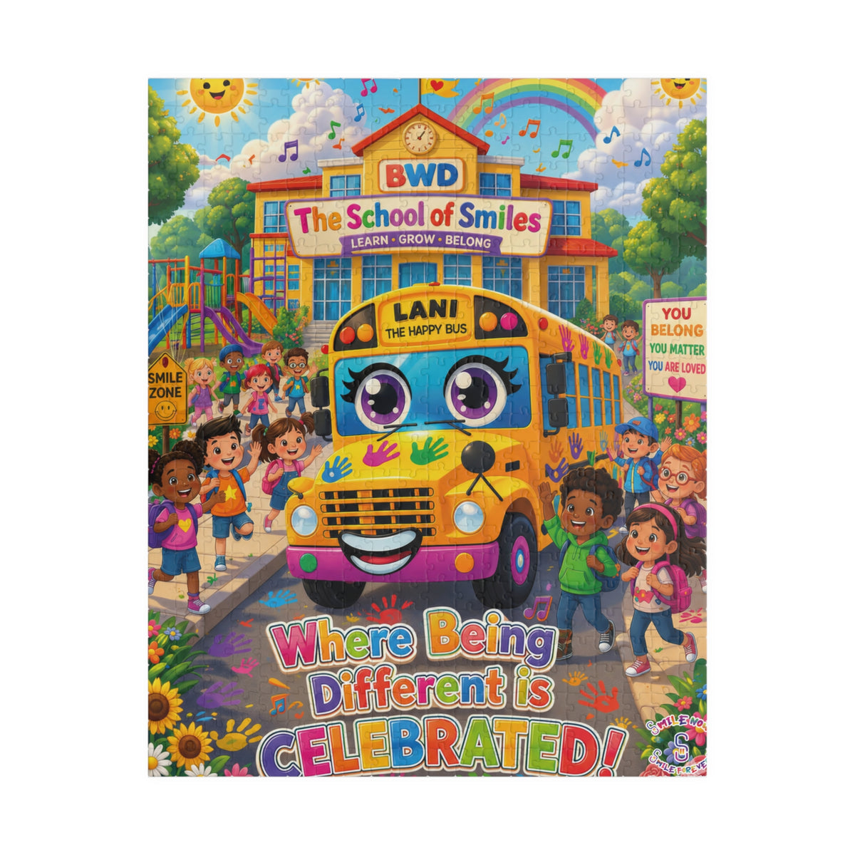 Lani™ Puzzle (110, 252, 520 & 1014-piece) – "Where Being Different is CELEBRATED!" Graphic