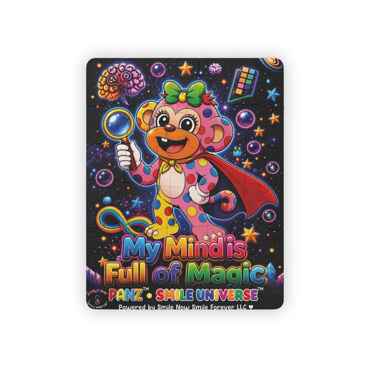 Panz™ Kids' Puzzle, 30-Piece – "My Mind is Full of Magic" Graphic | Smile Universe Collection