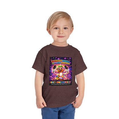 Panz™ Toddler Short Sleeve Tee – "Differently Amazing & Loudly Autistic!" Graphic | Smile Universe Collection