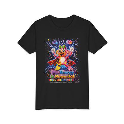 Panz™ Youth Short Sleeve Tee – "My Energy is Powerful" Graphic Tee | Smile Universe Collection