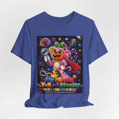 Panz™ Unisex Jersey Short Sleeve Tee – "My Mind is Full of Magic" Graphic | Smile Universe Collection