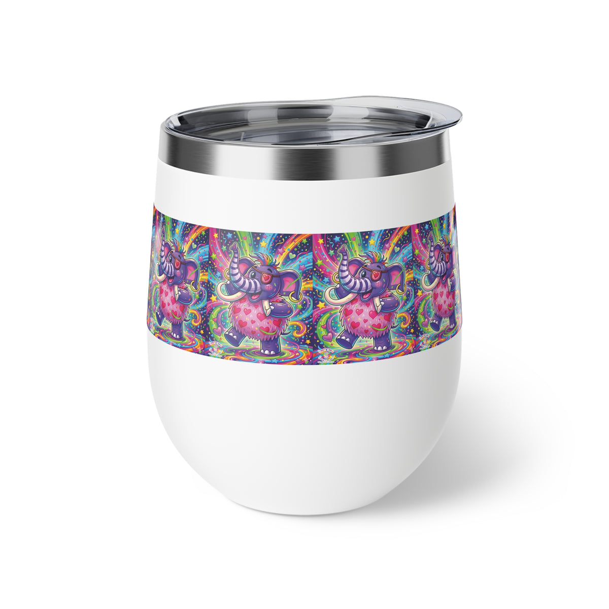 Piklez™ 12oz Copper Vacuum Insulated Cup – "Born to Celebrate!" Graphic | Smile Universe Collection