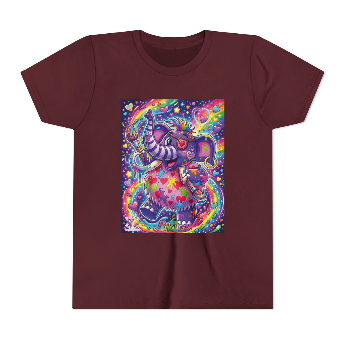 Piklez™ Youth Short Sleeve Tee – "Magic Paint!" Graphic Shirt | Smile Universe Collection