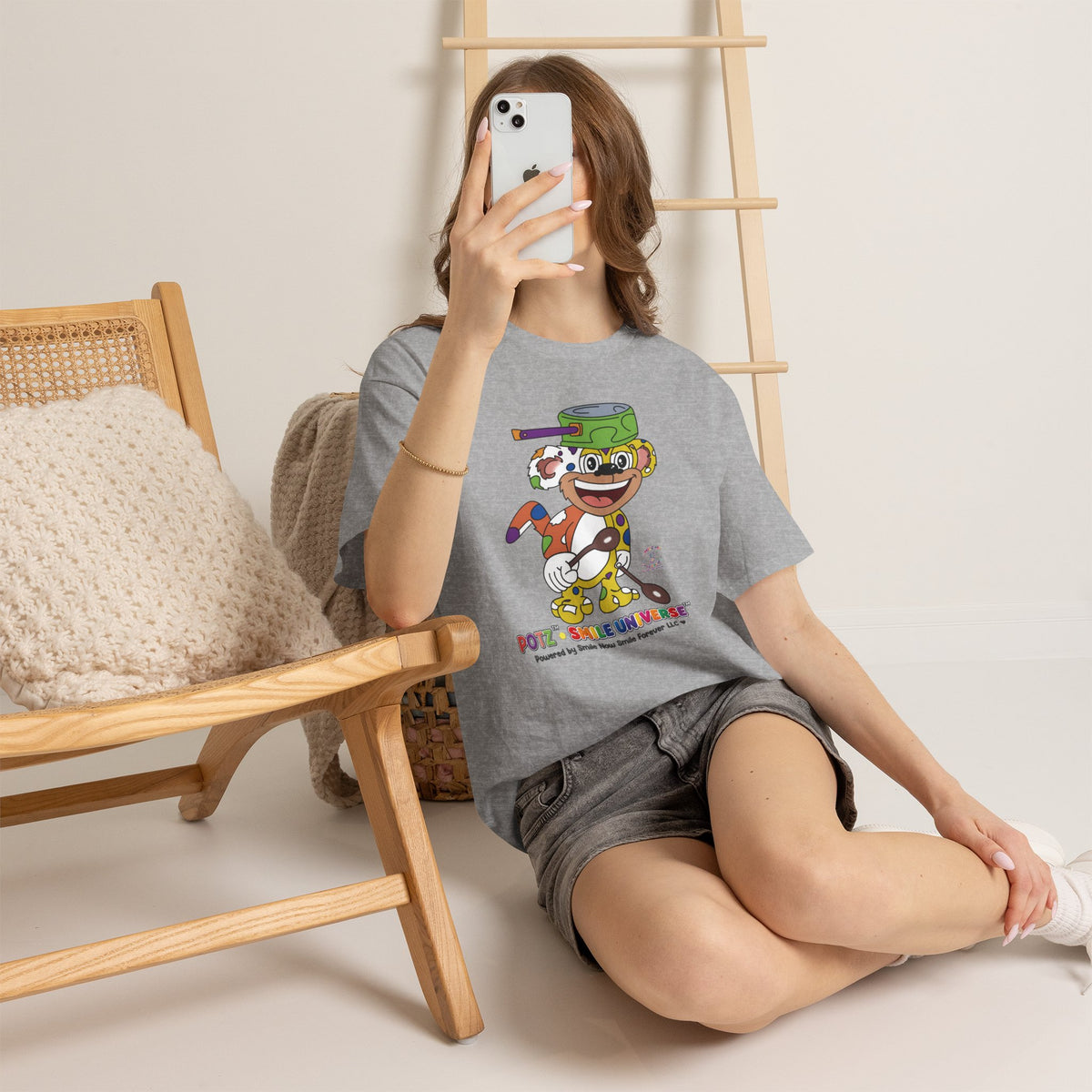 Potz™ Unisex Heavy Cotton™ Tee – Playful Graphic Tee | Smile Universe Collection