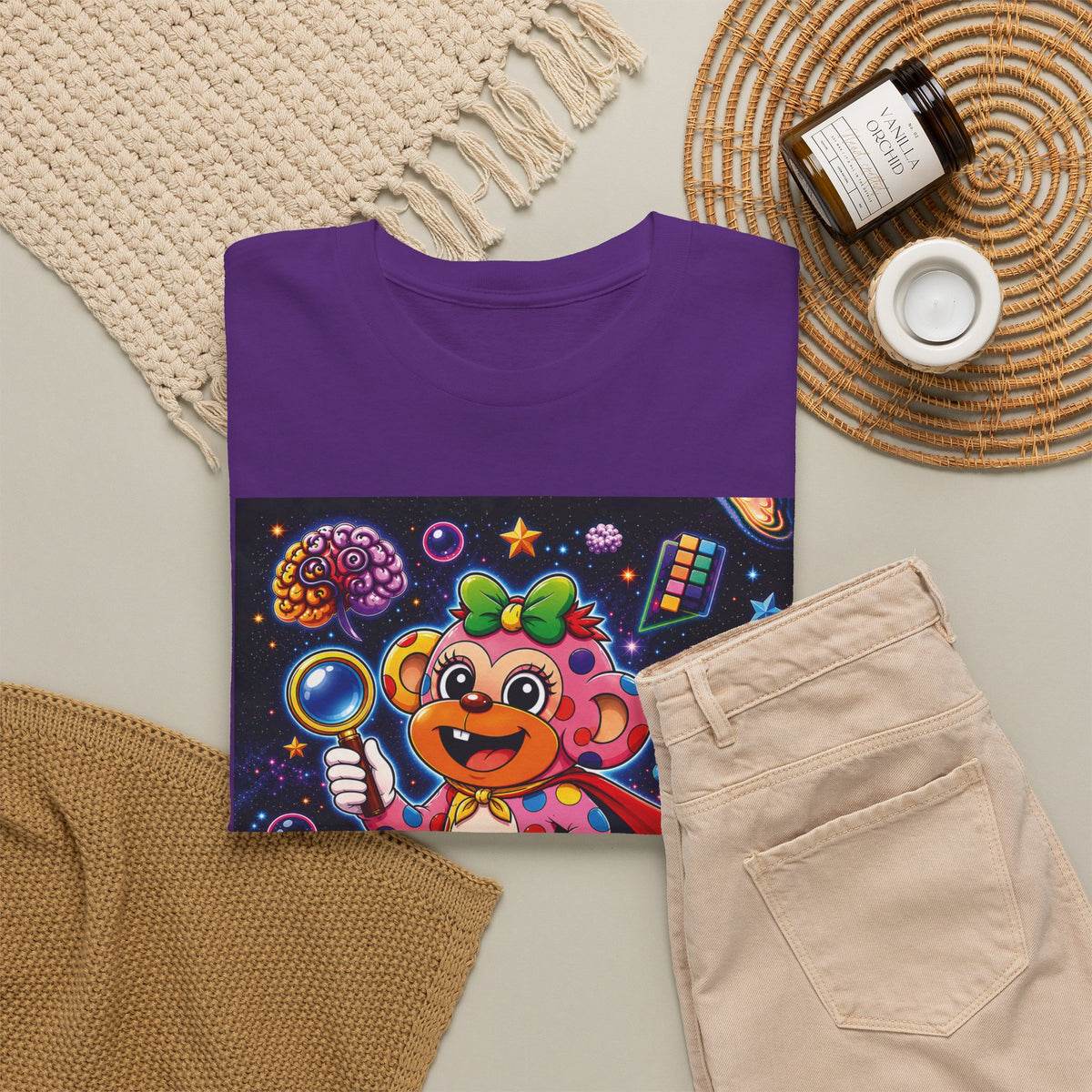 Panz™ Unisex Heavy Cotton™ Tee – "My Mind is Full of Magic" Graphic | Smile Universe Collection
