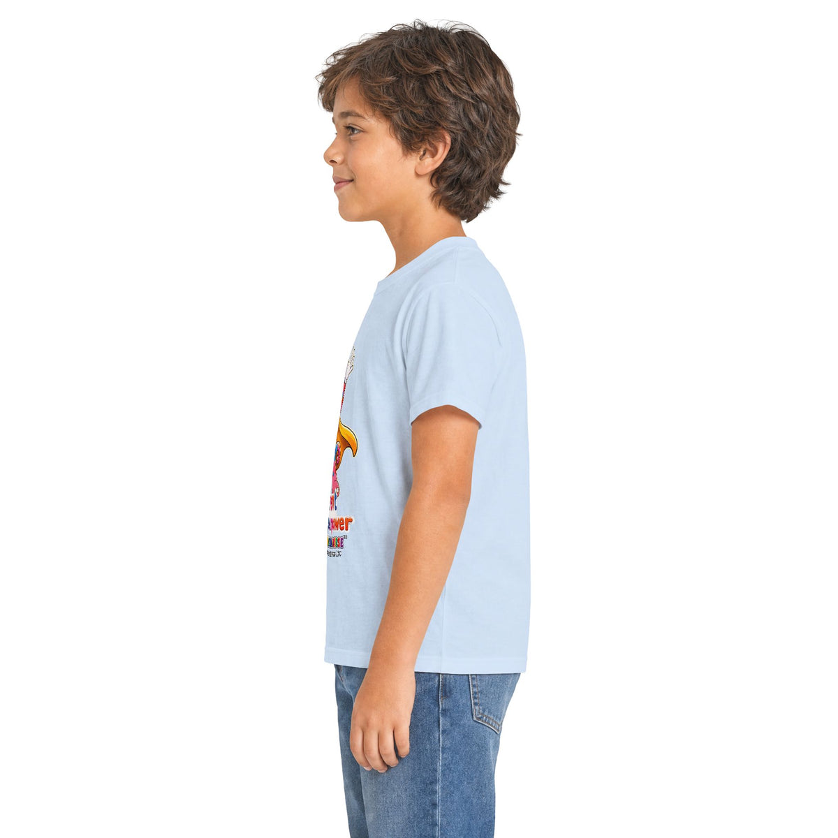 Panz™ Kids Softstyle Tee – "Different is My Superpower" Graphic | Smile Universe
