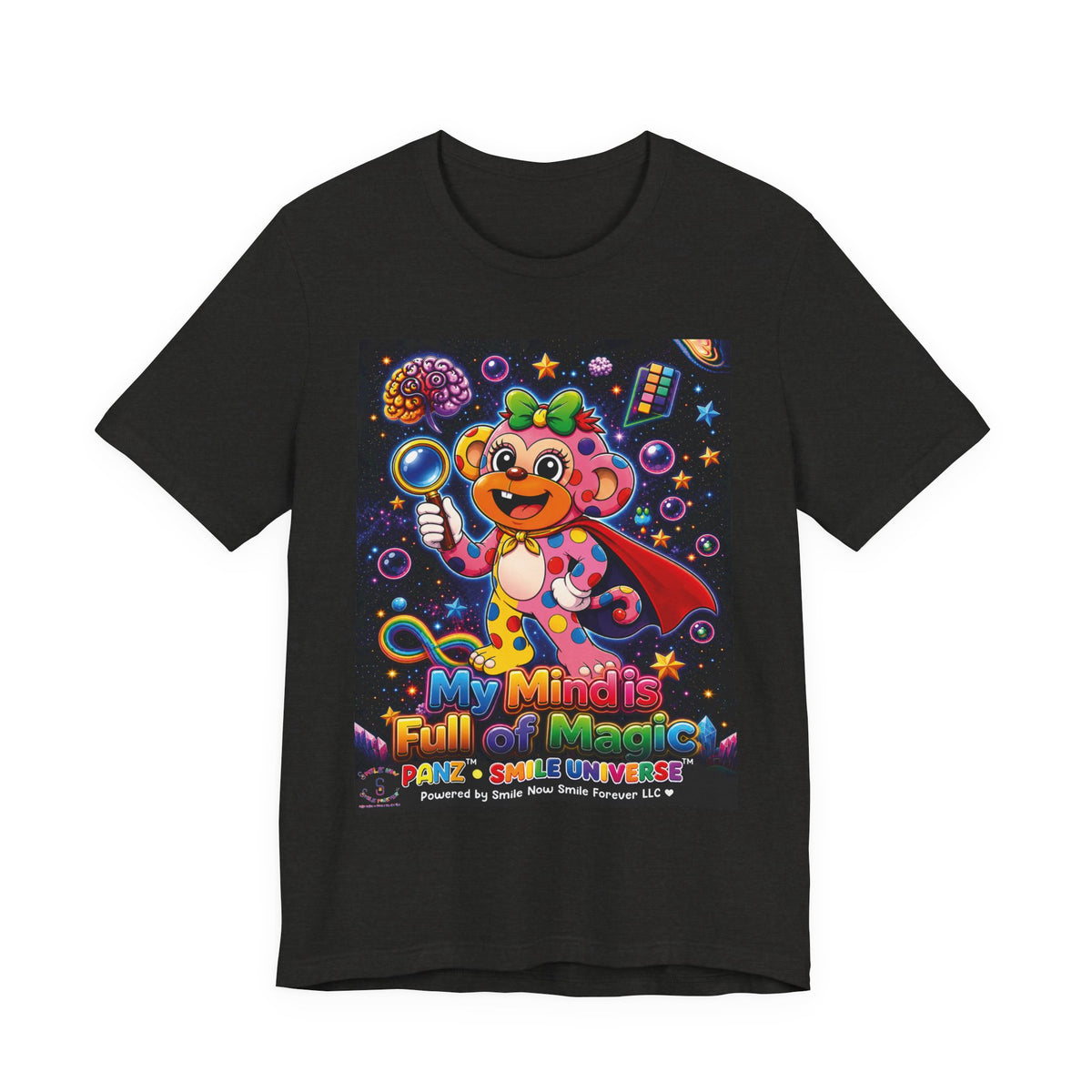 Panz™ Unisex Jersey Short Sleeve Tee – "My Mind is Full of Magic" Graphic | Smile Universe Collection