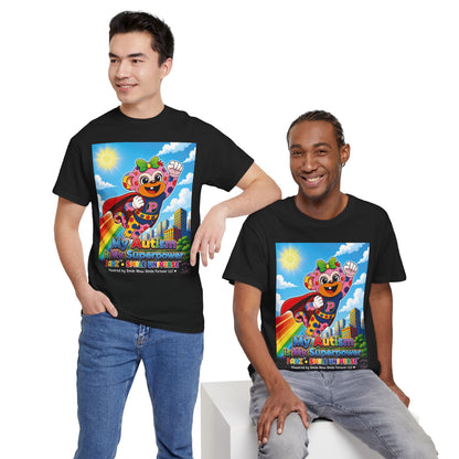 Panz™ Unisex Heavy Cotton™ Tee – "My Autism is My Superpower" Graphic | Smile Universe Collection