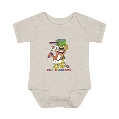 Potz™ Infant Baby Rib Bodysuit – Playful Chef Graphic Onesie | Smile Universe Collection