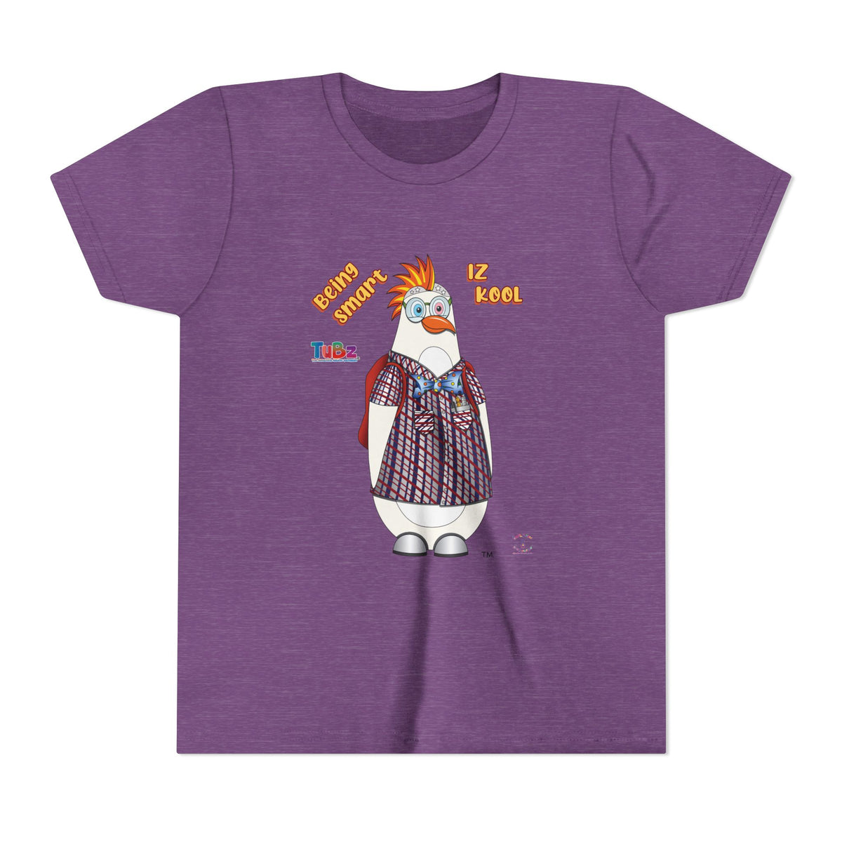 TuBz™ "Being Smart Iz Kool" Youth Graphic T-Shirt - Educational Kids Tee | TuBz4Kidz