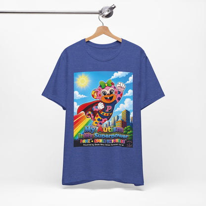 Panz™ Unisex Jersey Short Sleeve Tee – "My Autism is My Superpower" Graphic | Smile Universe Collection