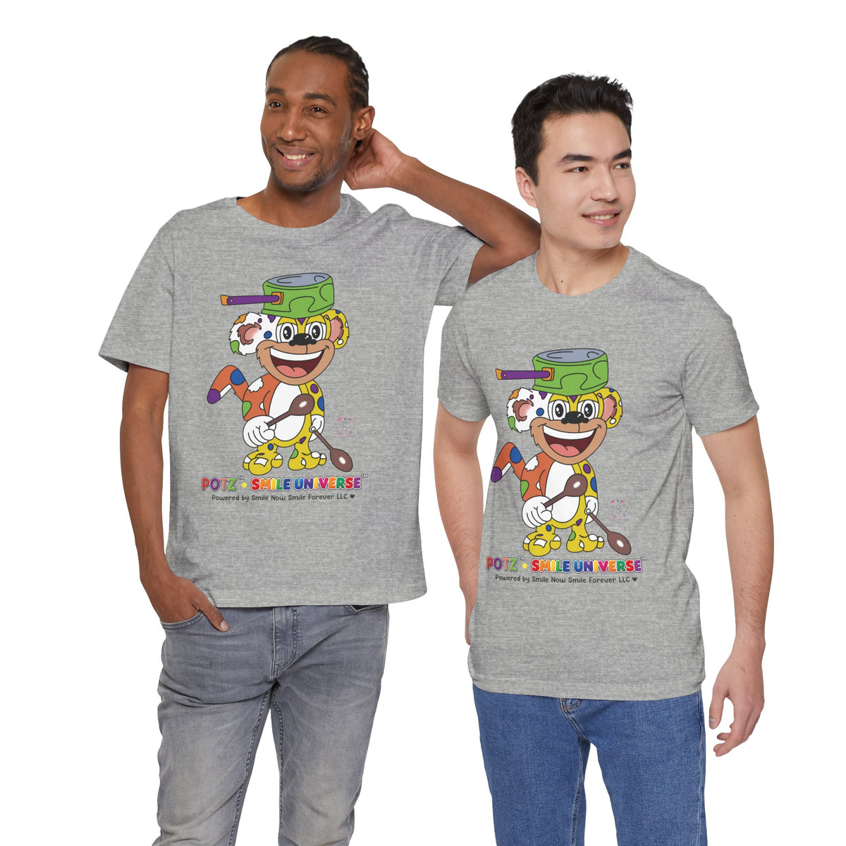 Potz™ Unisex Jersey Short Sleeve Tee – Playful Graphic Tee | Smile Universe Collection