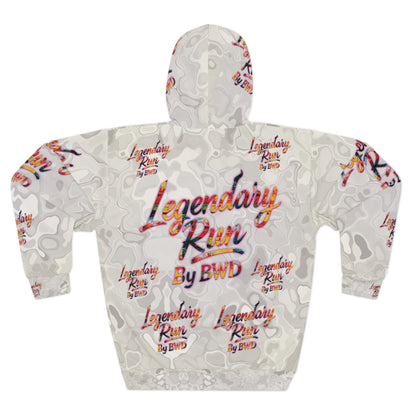 Legendary Run All-Over Print Hoodie — Pullover