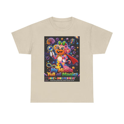Panz™ Unisex Heavy Cotton™ Tee – "My Mind is Full of Magic" Graphic | Smile Universe Collection
