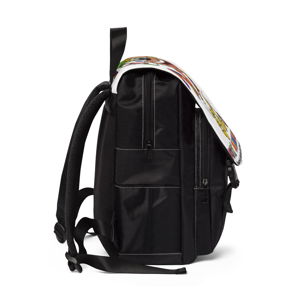 Potz™ Unisex Casual Shoulder Backpack – Playful Graphic Backpack | Smile Universe Collection