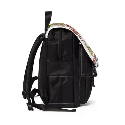 Potz™ Unisex Casual Shoulder Backpack – Playful Graphic Backpack | Smile Universe Collection
