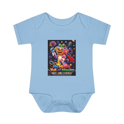 Panz™ Infant Baby Rib Bodysuit – "My Mind is Full of Magic" Graphic | Smile Universe Collection