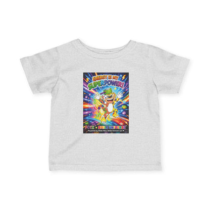 Potz™ Infant Fine Jersey Tee – "Energy is My Superpower!" Graphic Tee | Smile Universe Collection
