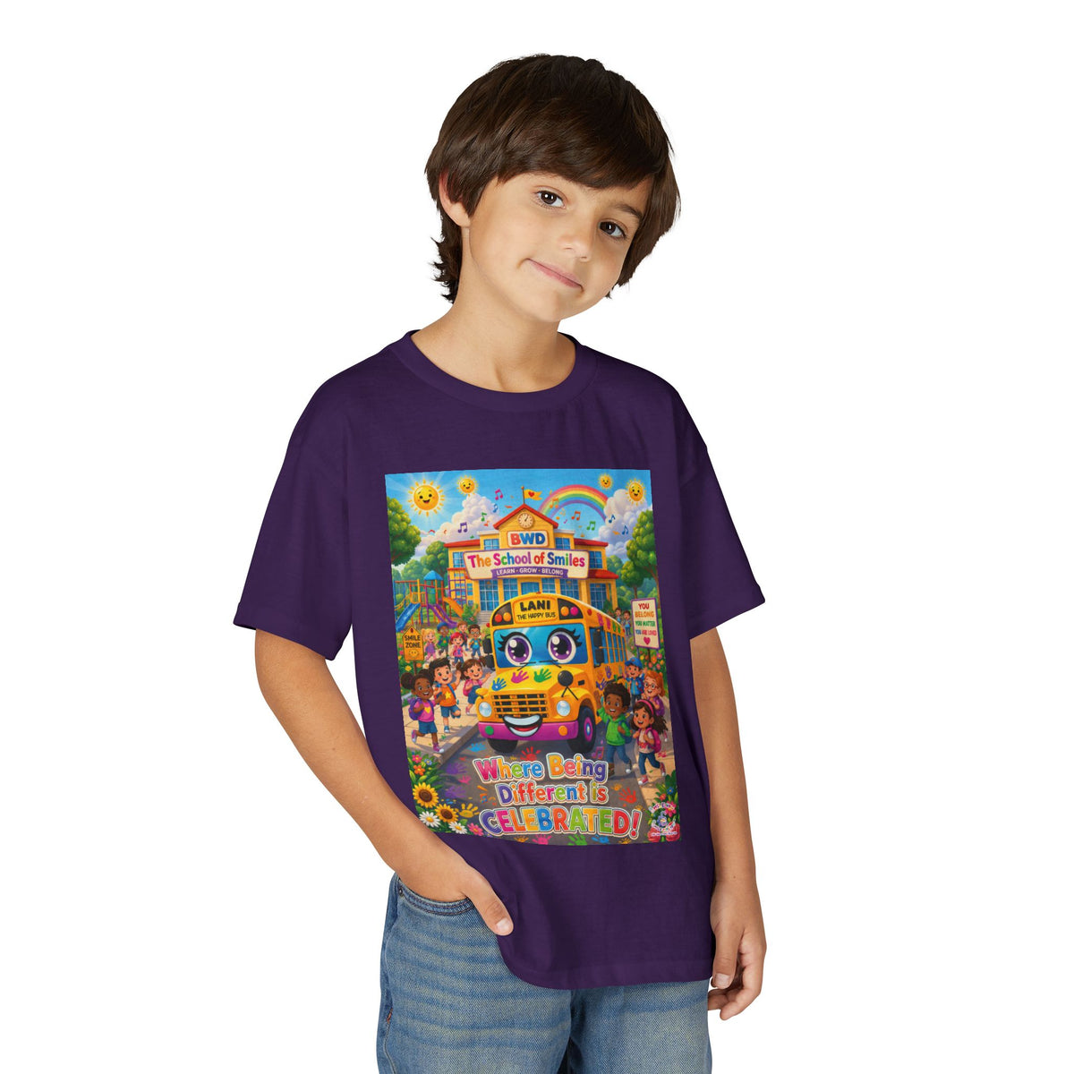 Lani™ Youth DryBlend® T-Shirt – "Where Being Different is CELEBRATED!" Graphic Shirt