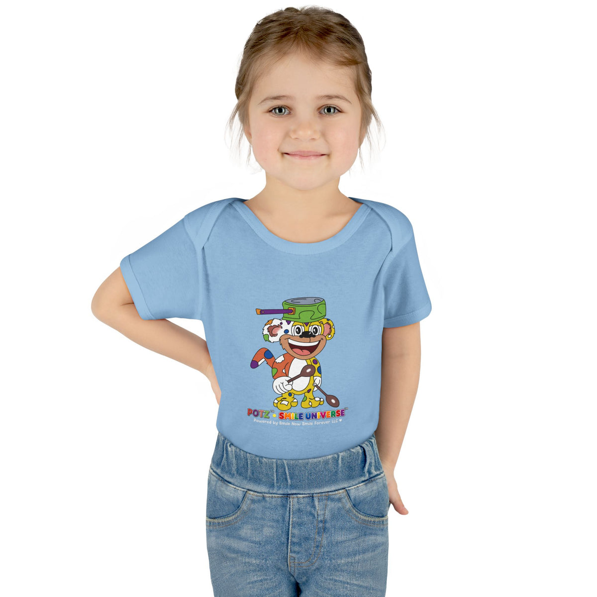 Potz™ Infant Baby Rib Bodysuit – Playful Chef Graphic Onesie | Smile Universe Collection