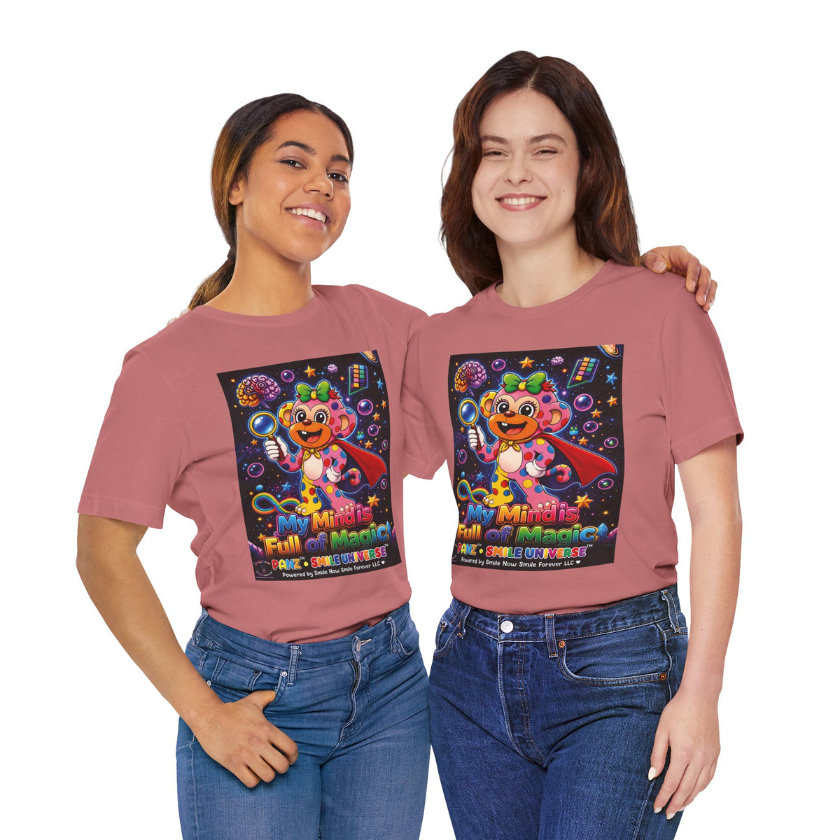 Panz™ Unisex Jersey Short Sleeve Tee – "My Mind is Full of Magic" Graphic | Smile Universe Collection