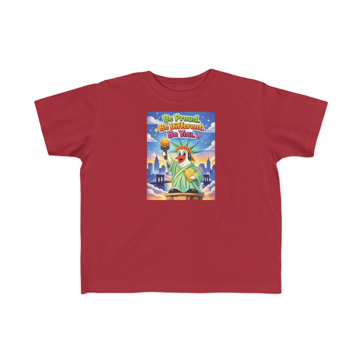 TuBz™ "Be Proud. Be Different. Be You." Kids T-Shirt - Inspirational Graphic Tee