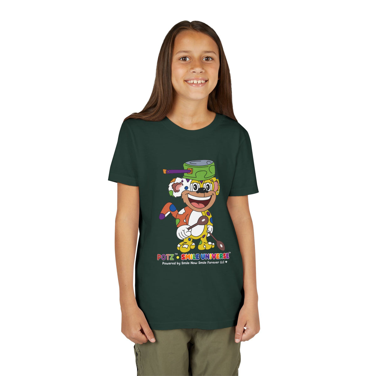 Potz™ Youth Short Sleeve Tee – Playful Graphic Tee | Smile Universe Collection