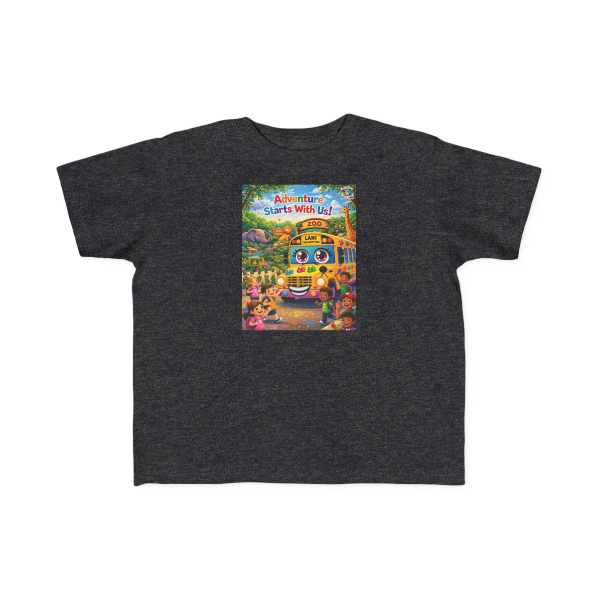 Lani™ Toddler's Fine Jersey Tee – "Adventure Starts With Us!" Graphic