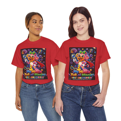 Panz™ Unisex Heavy Cotton™ Tee – "My Mind is Full of Magic" Graphic | Smile Universe Collection