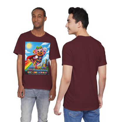 Panz™ Unisex Jersey Short Sleeve Tee – "My Autism is My Superpower" Graphic | Smile Universe Collection
