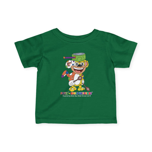 Potz™ Infant Fine Jersey Tee – Playful Graphic Tee | Smile Universe Collection