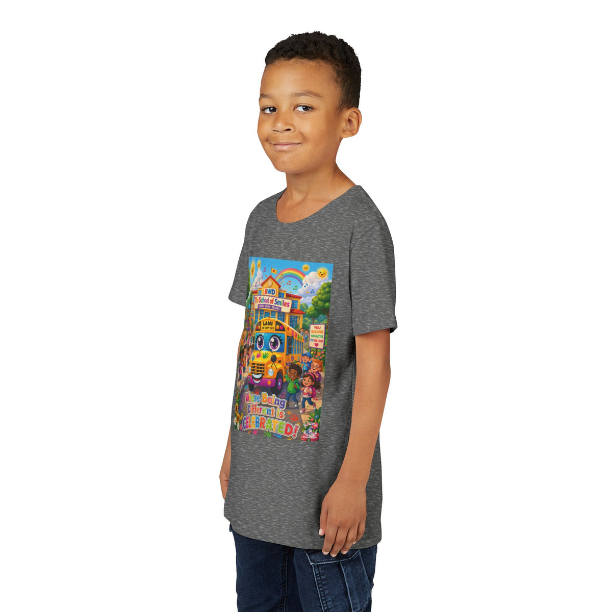 Lani™ Youth Short Sleeve Tee – "Where Being Different is CELEBRATED!" Graphic Shirt
