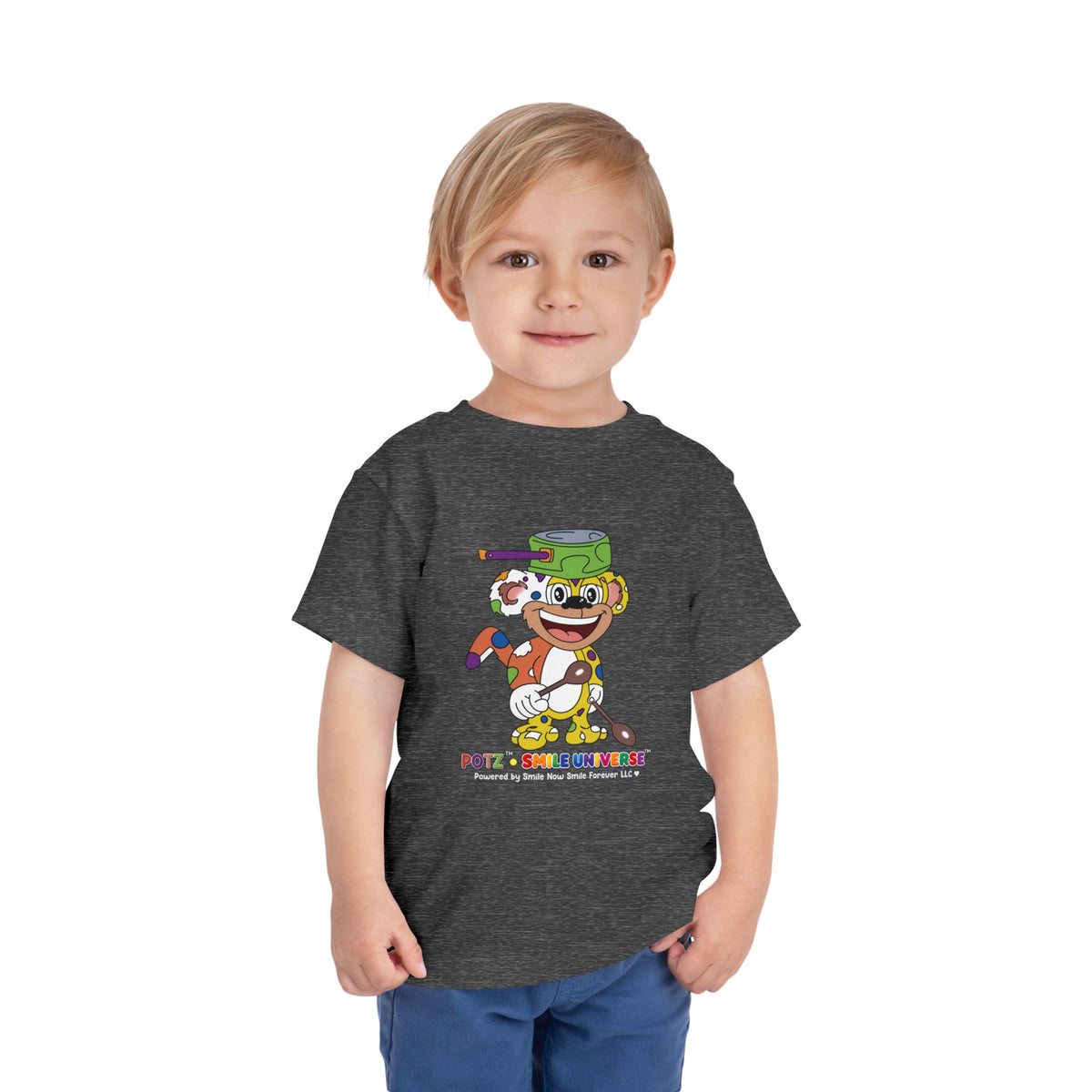 Potz™ Toddler Short Sleeve Tee – Playful Graphic Tee | Smile Universe Collection