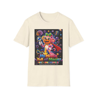 Panz™ Unisex Softstyle T-Shirt – "My Mind is Full of Magic" Graphic | Smile Universe Collection