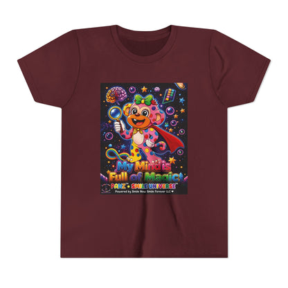 Panz™ Youth Short Sleeve Tee – "My Mind is Full of Magic" Graphic | Smile Universe Collection