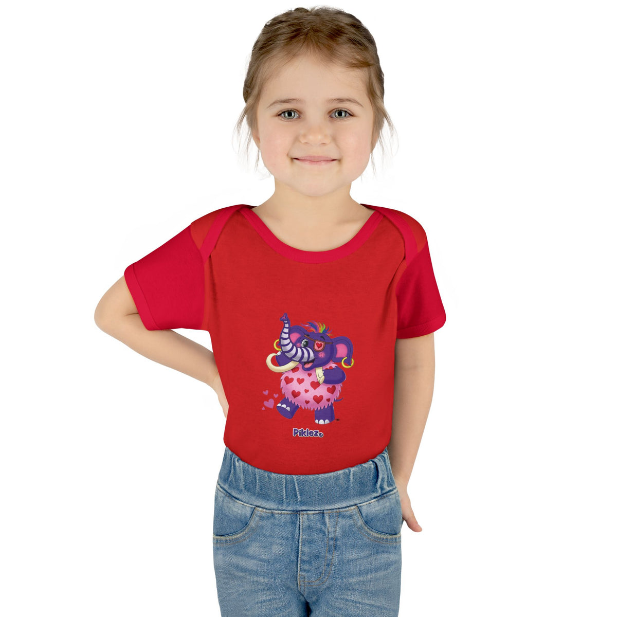 Piklez™ Infant Baby Rib Bodysuit – "Full of Love!" Graphic | Smile Universe Collection