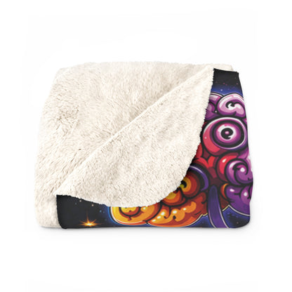 Panz™ Sherpa Fleece Blanket – "My Mind is Full of Magic" Graphic | Smile Universe Collection