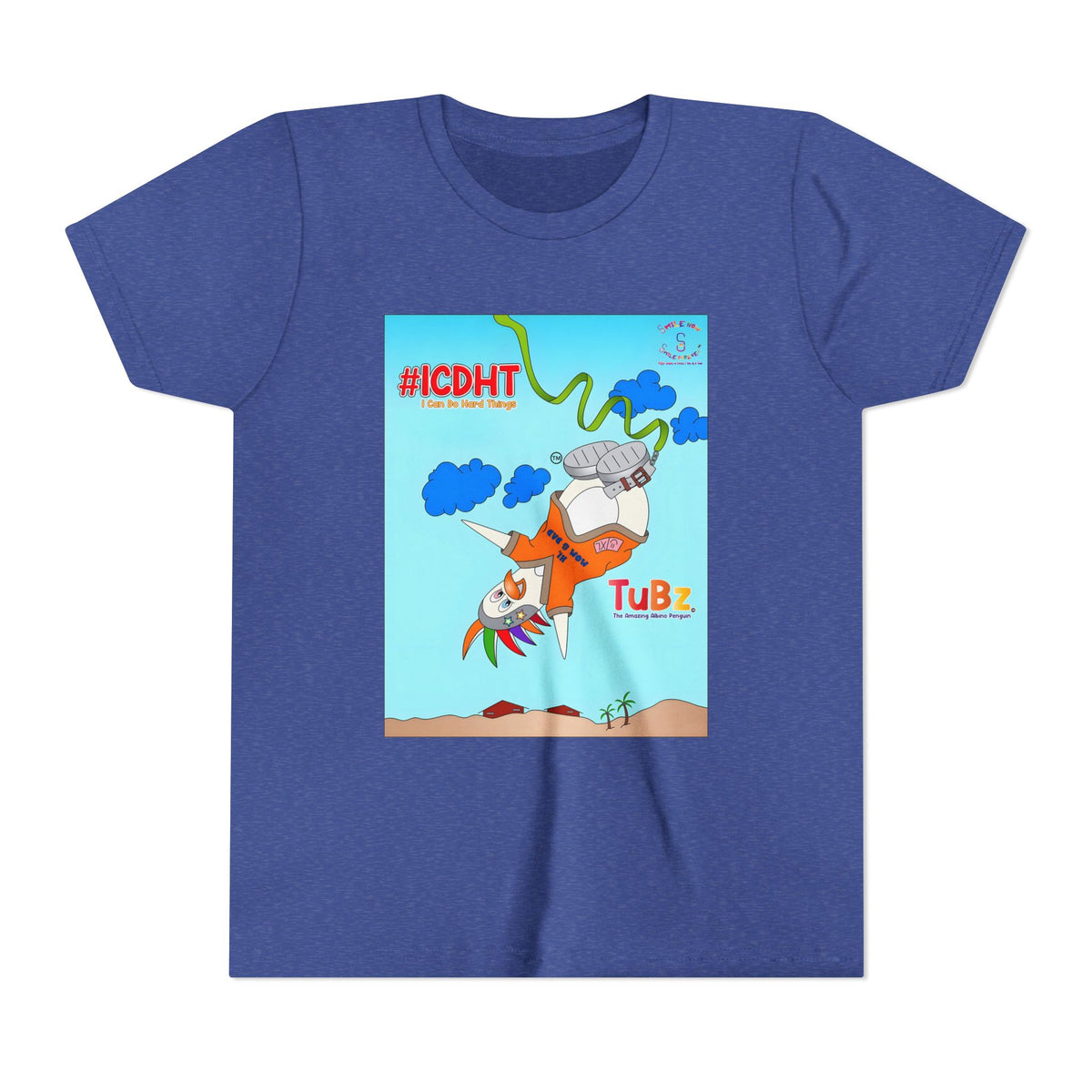 TuBz™ "I Can Do Hard Things" Youth T-Shirt | Youth Short Sleeve Tee - Motivational Kids Graphic Tee