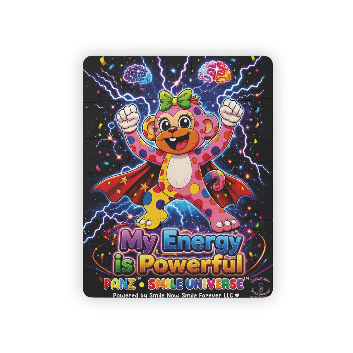 Panz™ Kids' Puzzle 30-Piece – "My Energy is Powerful" Graphic Puzzle | Smile Universe Collection