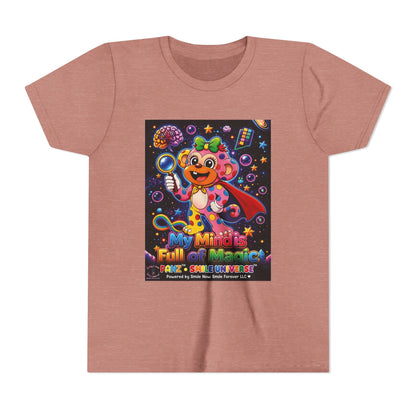 Panz™ Youth Short Sleeve Tee – "My Mind is Full of Magic" Graphic | Smile Universe Collection