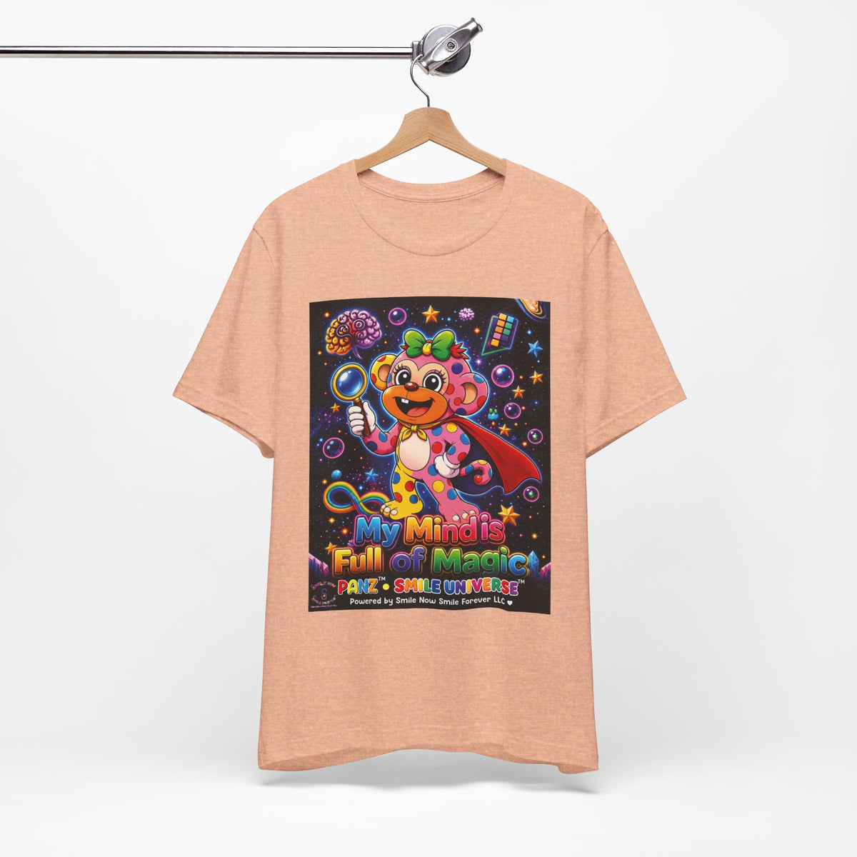 Panz™ Unisex Jersey Short Sleeve Tee – "My Mind is Full of Magic" Graphic | Smile Universe Collection