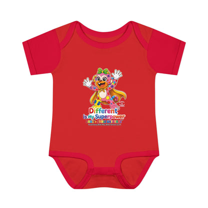 Panz™ Infant Baby Rib Bodysuit – "Different is My Superpower" Graphic | Smile Universe Collection