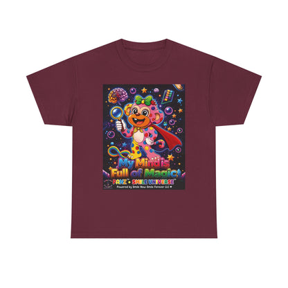 Panz™ Unisex Heavy Cotton™ Tee – "My Mind is Full of Magic" Graphic | Smile Universe Collection