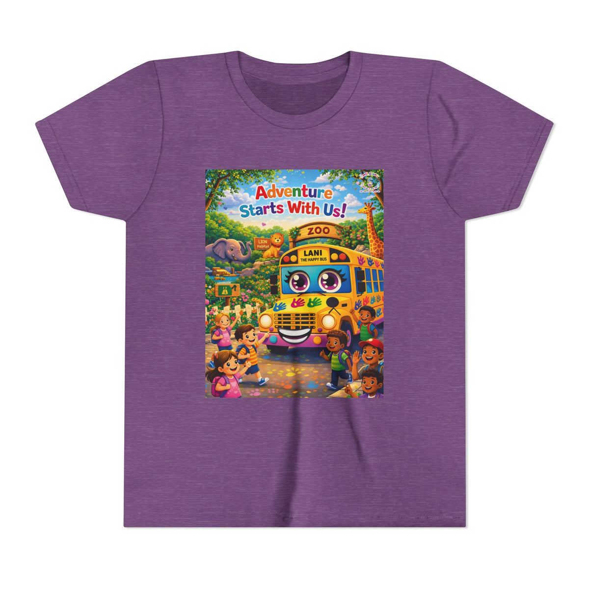 Lani™ Youth Short Sleeve Tee – "Adventure Starts With Us!" Graphic