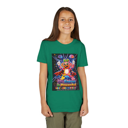 Panz™ Youth Short Sleeve Tee – "My Energy is Powerful" Graphic Tee | Smile Universe Collection
