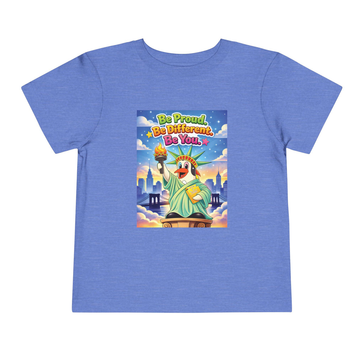 TuBz™ "Be Proud. Be Different. Be You." Toddler T- Shirt - Inspirational Kids Tee