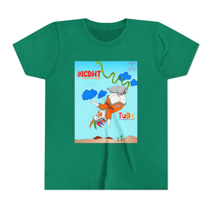 TuBz™ "I Can Do Hard Things" Youth T-Shirt | Youth Short Sleeve Tee - Motivational Kids Graphic Tee