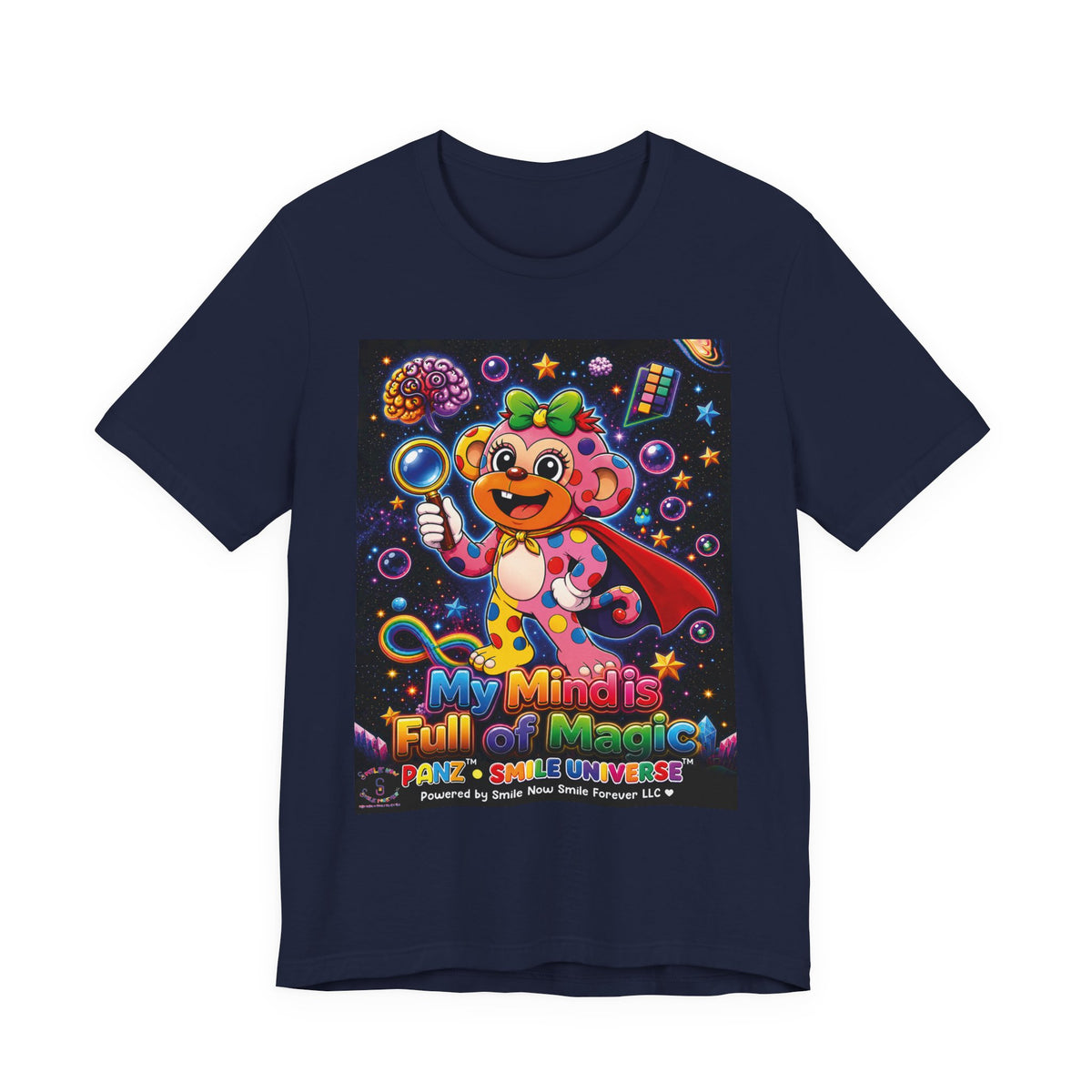 Panz™ Unisex Jersey Short Sleeve Tee – "My Mind is Full of Magic" Graphic | Smile Universe Collection